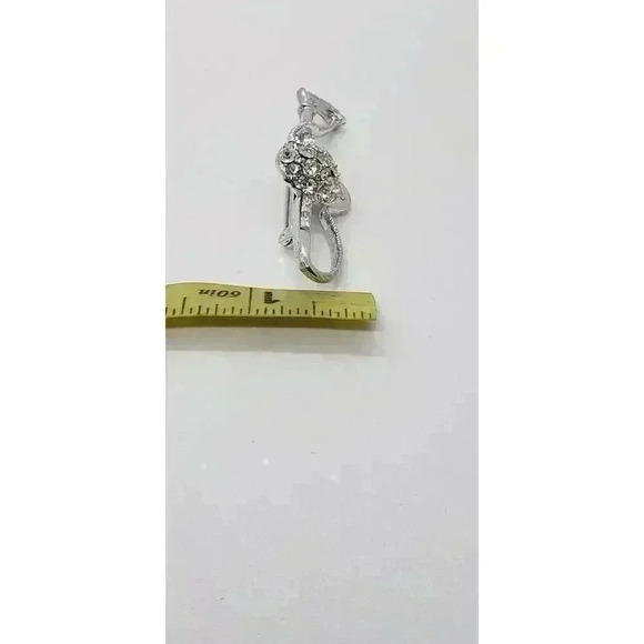 Vintage Brooch Rhinestone Riding Helmet Crop Equestrian Horse Jockey Dressage - Picture 8 of 8